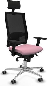 Sedia da ufficio con poggiatesta Piqueras y Crespo 3D086G1 Rosa