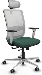 Sedia da ufficio Piqueras y Crespo, modello 1B086G2, colore verde
