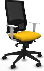 Sedia da ufficio Horna Piqueras y Crespo, modello 4B066N0, colore giallo