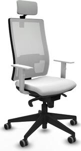 Sedia da ufficio Piqueras y Crespo, modello 4B066G2, colore bianco