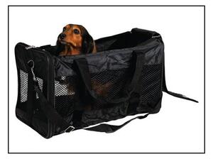 Trasportino nero per animali domestici 27x46,5 cm Trixie – Plaček Pet Products