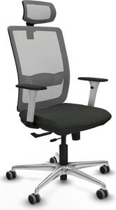 Sedia da ufficio Piqueras y Crespo, modello 1B086G2, colore nero