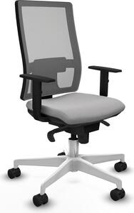 Sedia da ufficio Horna Piqueras y Crespo, modello 1D026N0, colore grigio chiaro