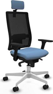 Sedia da ufficio Piqueras y Crespo 3D026N2, colore blu cielo