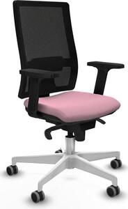 Sedia da ufficio Piqueras y Crespo modello 2D026G0, colore rosa