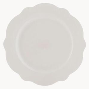 Set di 6 piatti da frutta in porcellana Blanc