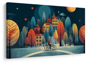 Quadro su tela – Giro invernale sotto le stelle