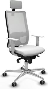 Sedia da ufficio Piqueras y Crespo, modello 4B086G2, colore bianco