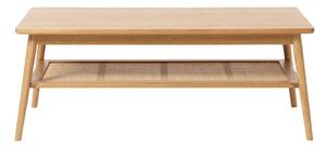 Tavolino con piano in rovere decorato in colore naturale 60x120 cm Barrali - Unique Furniture