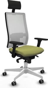 Sedia da ufficio Horna Piqueras y Crespo, modello 3D026G1, colore verde