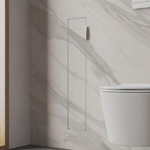 Modulo WC a incasso Kronenbach, design cubico, dimensioni 15,4 x 80,3 cm, apertura porta a sinistra