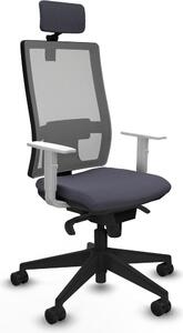 Sedia da ufficio Piqueras y Crespo, modello 4B066N2, colore grigio scuro
