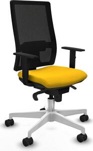 Sedia da ufficio Horna Piqueras y Crespo, modello 1D026N0, colore giallo