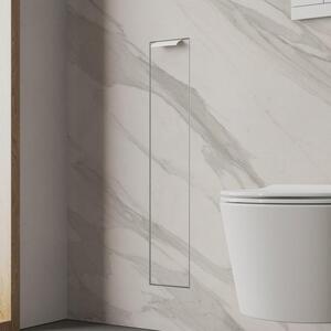 Modulo WC a incasso Kronenbach, design cubico, dimensioni 15,4 x 80,3 cm, apertura porta a sinistra