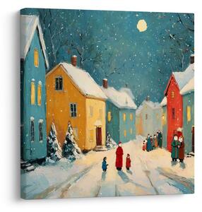 Quadro su tela – Tranquilla notte di natale