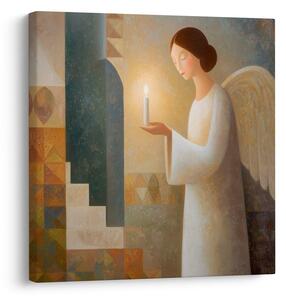 Quadro su tela Natalizio – Magica luce angelica
