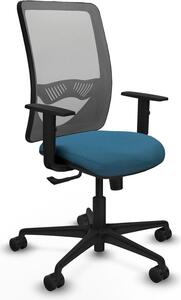 Sedia da ufficio Zulema Piqueras y Crespo, modello 1D036N0, colore grigio petrolio e verde