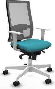 Sedia da ufficio Horna Piqueras y Crespo, modello 4B026N0, colore turchese
