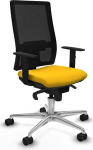 Sedia da ufficio Horna Piqueras y Crespo, modello 1D086N0, colore giallo
