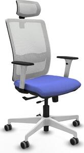Sedia da ufficio Piqueras y Crespo, modello 1B026G2, colore azzurro chiaro