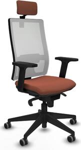Sedia da ufficio Piqueras y Crespo 2D066G2, colore marrone