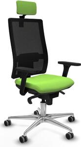 Sedia da ufficio Piqueras y Crespo, modello 3D086G2, colore pistacchio