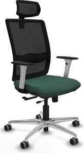 Sedia da ufficio Piqueras y Crespo, modello 1B086G2, colore verde