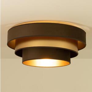 Lampada da soffitto WENTA 1xE27/60W/230V diam. 50 cm marrone/dorato