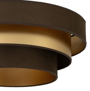 Lampada da soffitto WENTA 1xE27/60W/230V diam. 50 cm marrone/dorato