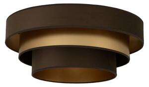 Lampada da soffitto WENTA 1xE27/60W/230V diam. 50 cm marrone/dorato