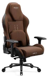 Sedia da gaming Diablo X.One Prime Gaming, sedia da ufficio/scrivania con funzione di raffreddamento, dimensioni standard, colore marrone cannella