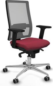 Sedia da ufficio Horna Piqueras y Crespo, modello 2D086G0, colore granata