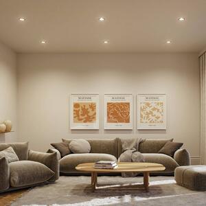Paulmann luci LED da incasso Cole Coin nera Ø9cm IP44 dimmerabile 3 pezzi Coin,, Nero, Bagno, Metallo, Moderno