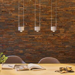 Paulmann Lampada LED a sospensione Aldan, alluminio, dimmerabile, 3 luci. dimmerabile, Alluminio / Grigio / Zincato, Soggiorno / Sala da pranzo, Alluminio, Moderno