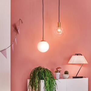 Paulmann Lampada a sospensione in vetro Menja, dimmerabile, Bianco / Opale, Soggiorno / Sala da pranzo, Vetro, Moderno, Lampada a sospensione