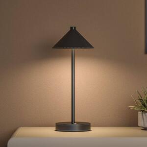 Paulmann Lampada da tavolo a LED Pellini, dimmerabile, Nero, Soggiorno / Sala da pranzo, Metallo, Moderno, Lampada da tavolo LED