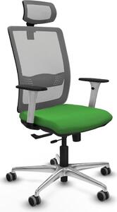 Sedia da ufficio Piqueras y Crespo, modello 1B086G2, colore verde