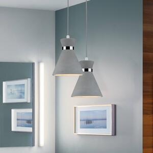 Paulmann Lampada a sospensione Verve, dimmerabile, Alluminio / Grigio / Zincato, Bagno, calcestruzzo / cemento, Moderno, Lampada a sospensione