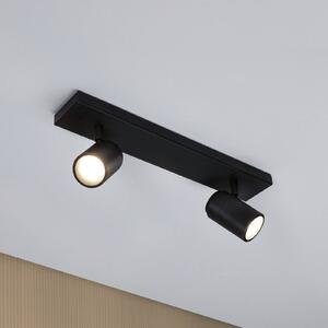 Paulmann Faretto da soffitto Zyli nero lunghezza 40 cm a 2 luci IP44 Zyli, dimmerabile, Nero, Bagno, Metallo, Moderno