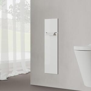 Modulo WC a incasso Kronenbach, design a cubo, 60 cm - frontale in vetro, apertura a sinistra