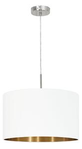 Eglo 78695 - Lampadario a sospensione con filo PASTERI 1xE27/60W/230V bianco