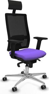 Sedia da ufficio con poggiatesta Piqueras y Crespo 2D086G1 Viola