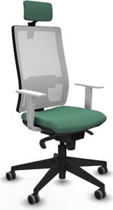 Sedia da ufficio Piqueras y Crespo, modello 4B066G2, colore verde smeraldo