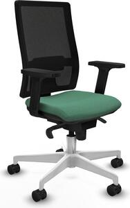 Sedia da ufficio Piqueras y Crespo modello 2D026N0, colore verde smeraldo