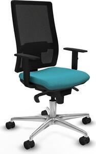 Sedia da ufficio Horna Piqueras y Crespo, modello 1D086N0, colore turchese