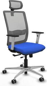 Sedia da ufficio Piqueras y Crespo, modello 1B086G2, colore blu