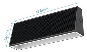 Viking - Lampada da parete solare a LED 1,3W/3,7V IP44 4000K 2000 mAh