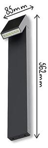 Viking - Lampada solare LED/1,4W/3,7V IP65 3000K