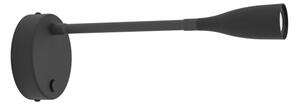 Eglo 901818 - Lampada da parete flessibile OLIVANDINO LED/3,8W/230V nera