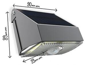 Viking - Lampada da parete solare a LED con sensore LED/3,7V IP54 3000/4000K